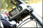 garmin edge 205 bicycle computers mounted on bike handlebars