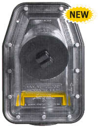 cleart top of our backflow valve allows inspection