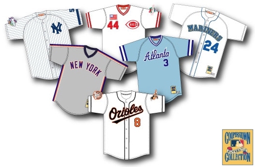 cooperstown collection; select baseball jerseys