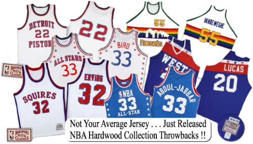 NBA Hardwood Collection Basketball Jerseys