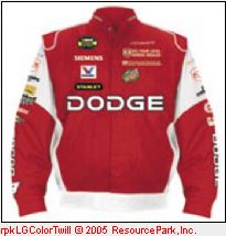dodge nascar color twill jacket