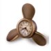 howard miller propeller quartz alarm clock