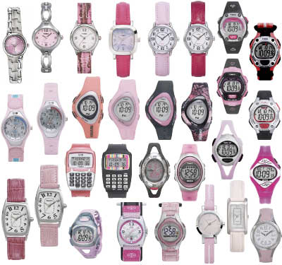 select a pink watch
