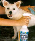 spray odor neutralizer right on your pet's coat